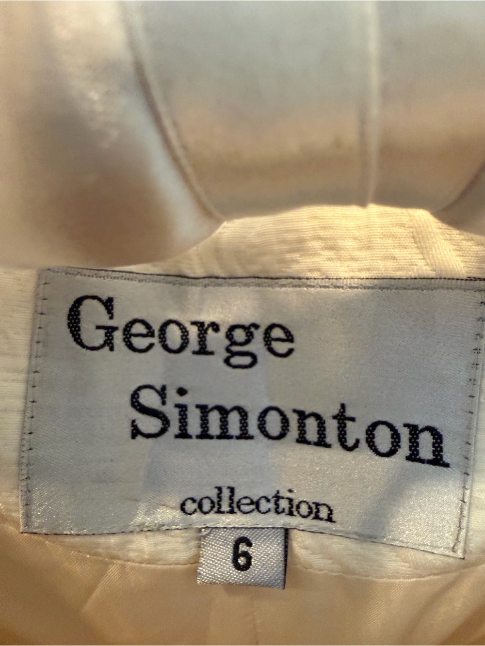 George Simonton CollectionCream Embossed Coat - Picture 2 of 16